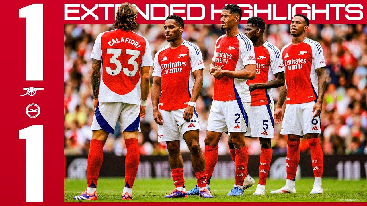 Extended Highlights Arsenal V Brighton Hove Albion