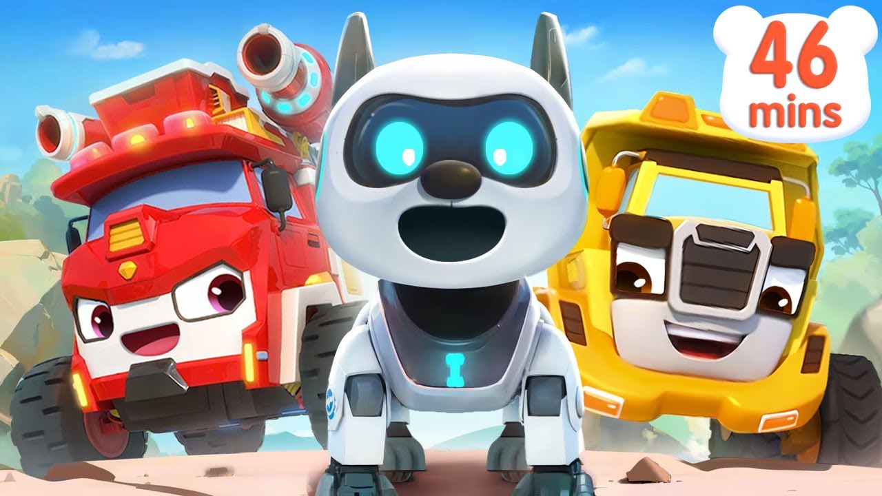 Earthquake Rescue Team | Rescue Robot Dog🐾 | Monster Cars | Kids Songs ...