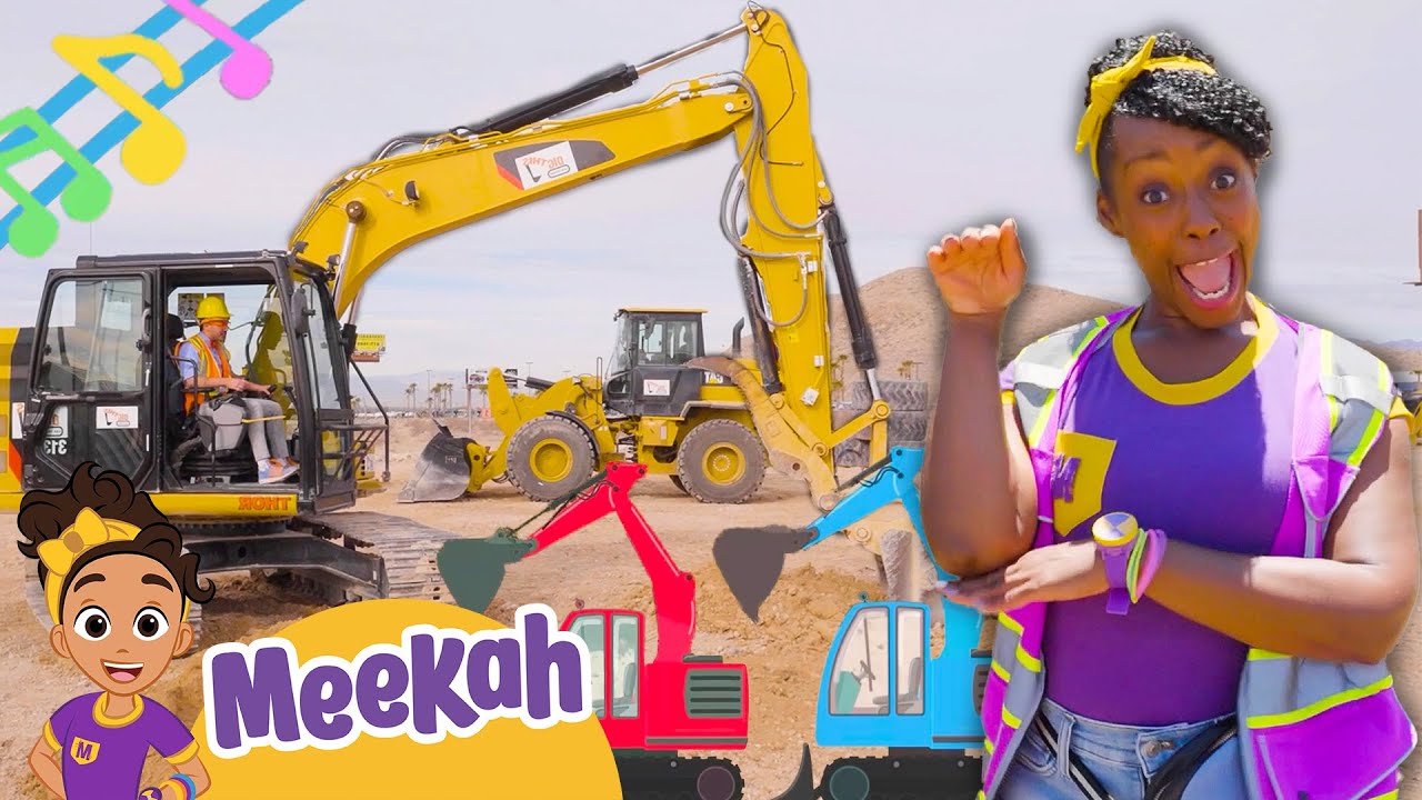 Brand New Meekah Excavator Song! | Blippi and Meekah Construction ...