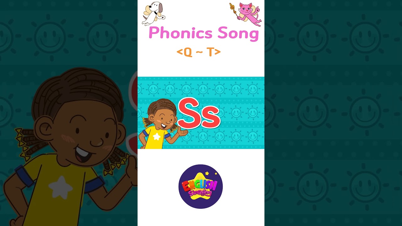 Phonics Song 1 (Q~T) (Phonics) - English song for Toddlers - English ...