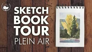 Sketchbook Tour - Watercolor Sketches from Mammoth Lakes & Davis, California