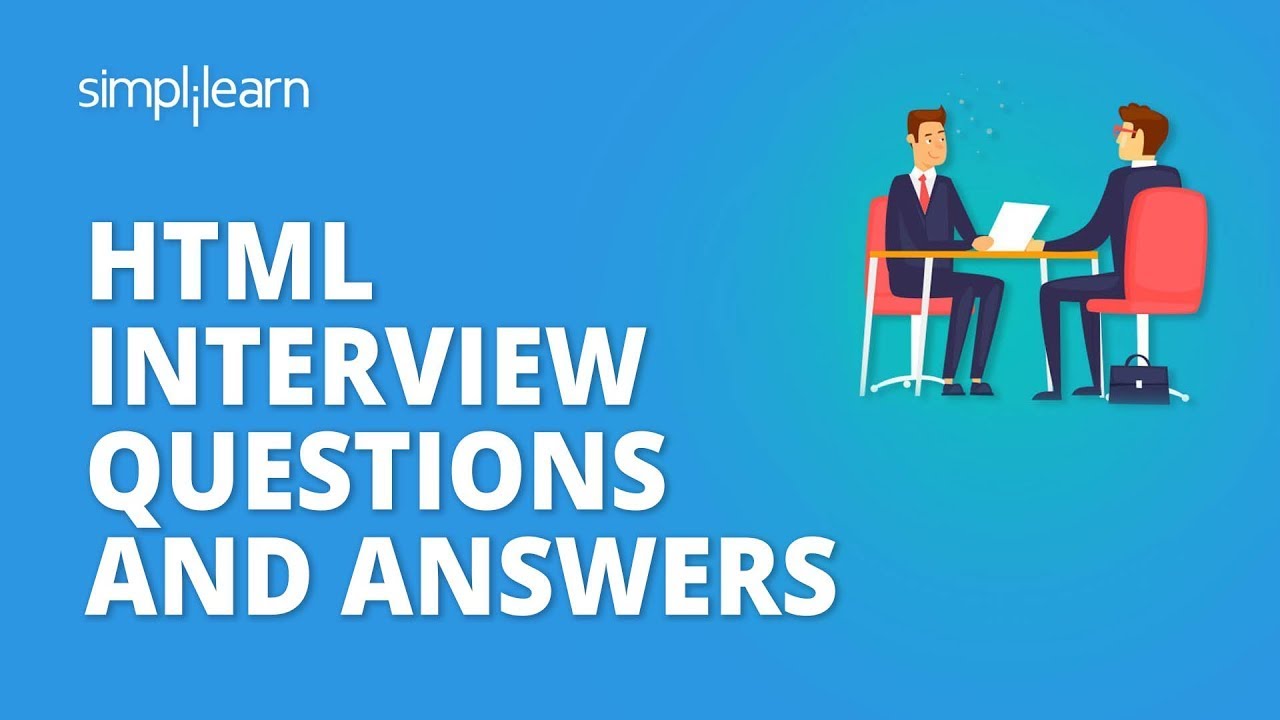 HTML Interview Questions And Answers | HTML Interview Preparation ...