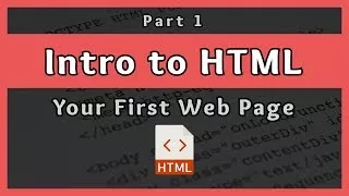 پوستر Introduction to HTML Your First Web Page Part 1