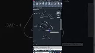 پوستر AutoCAD Tips 04 offset Gap type autocad autocadtutorial...