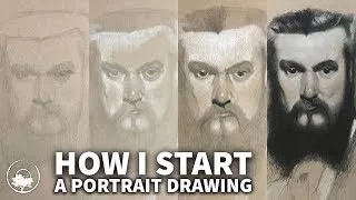 پوستر Methods Process for Portrait Drawings