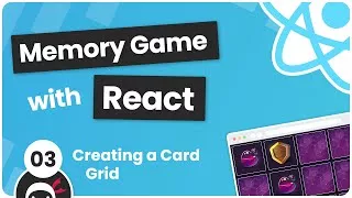 پوستر Build a Memory Game with React 3 - Creating a Card Grid