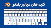 پوستر کلید های میانبر بلندر شورتکات ها کاربردی و فوق العاده مهم...