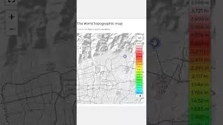 پوستر create topography map in 10 seconds topography map shorts