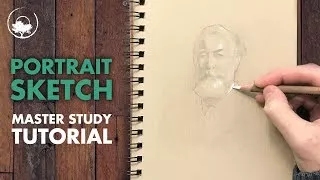 How to Draw a Portrait Sketch - Master Study Drawing Tutorial