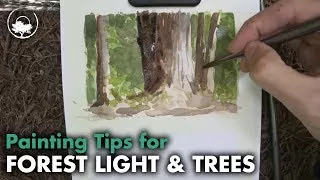 How to Paint Forest Light - Watercolor Painting Tutorial